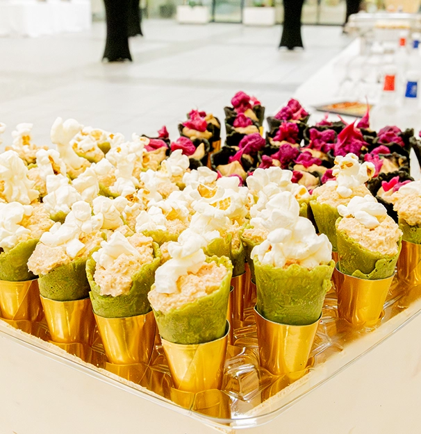 Menu végétarien par un traiteur expert et délicieux