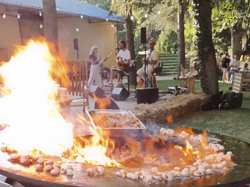 Utilisation brasero lors d'un événement CPME sur Poitiers